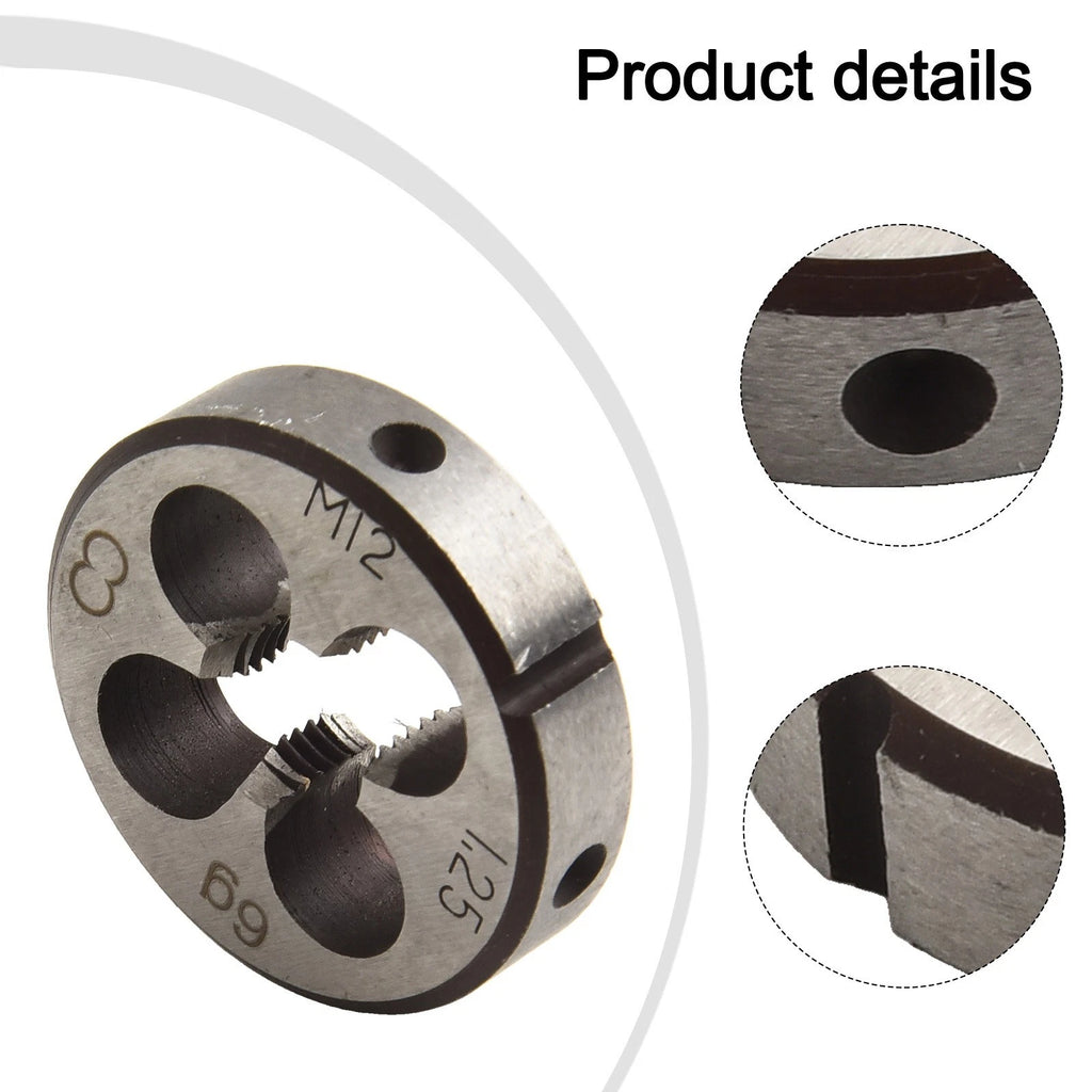 12mm x 1.25 HSS Metric Right Hand Thread Tap and Die Set for Automotive
