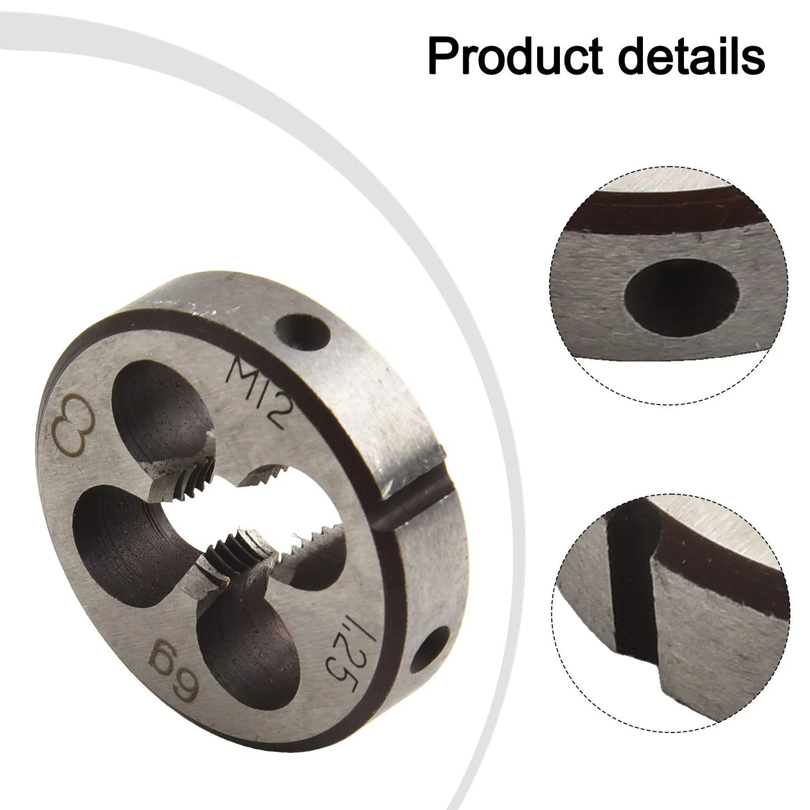 12mm x 1.25 HSS Metric Right Hand Thread Tap and Die Set for Automotive