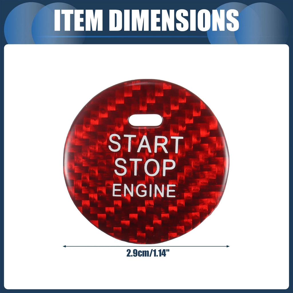 Engine Start Stop Button Cover for Mazda (Red)