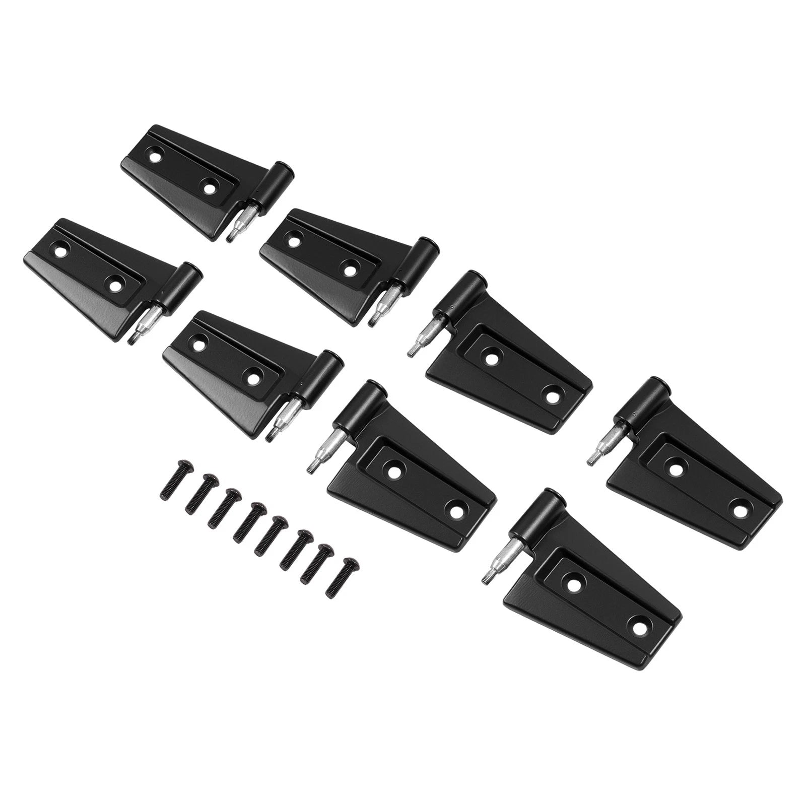 Set of 8 Door Hinges for Jeep Wrangler JK (2007–2018)