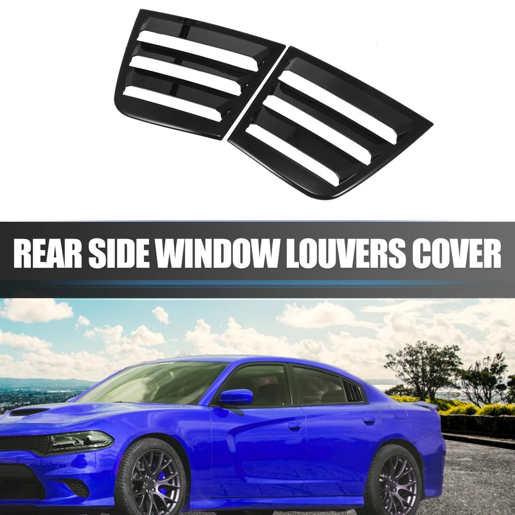 2pcs Rear Window Louvers for Dodge Charger (2011–2021) Air Vent Scoop Shades