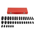 35PCS Deep Impact Socket Set for Garage Tool Kit (Metric 8mm–32mm)