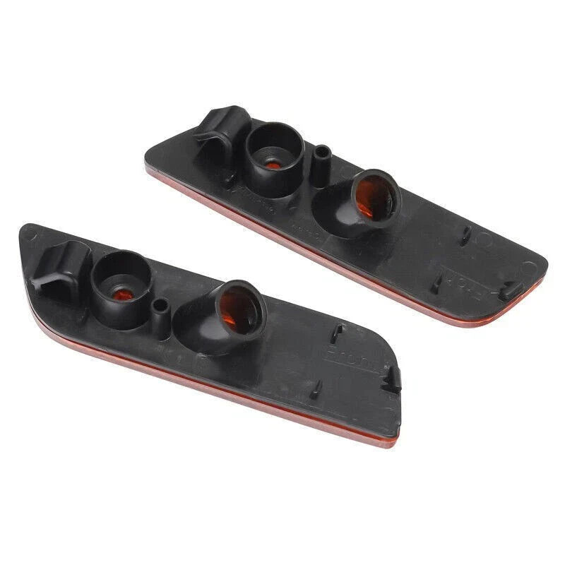 Pair Amber Bumper Light Lens & Reflectors for Volvo S80 (1999–2006)