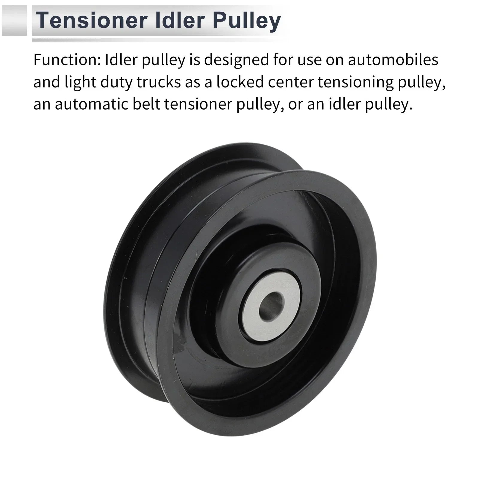 Drive Belt Idler Pulley for Mercedes-Benz W463 (2009-2014) Black 1 x Pc