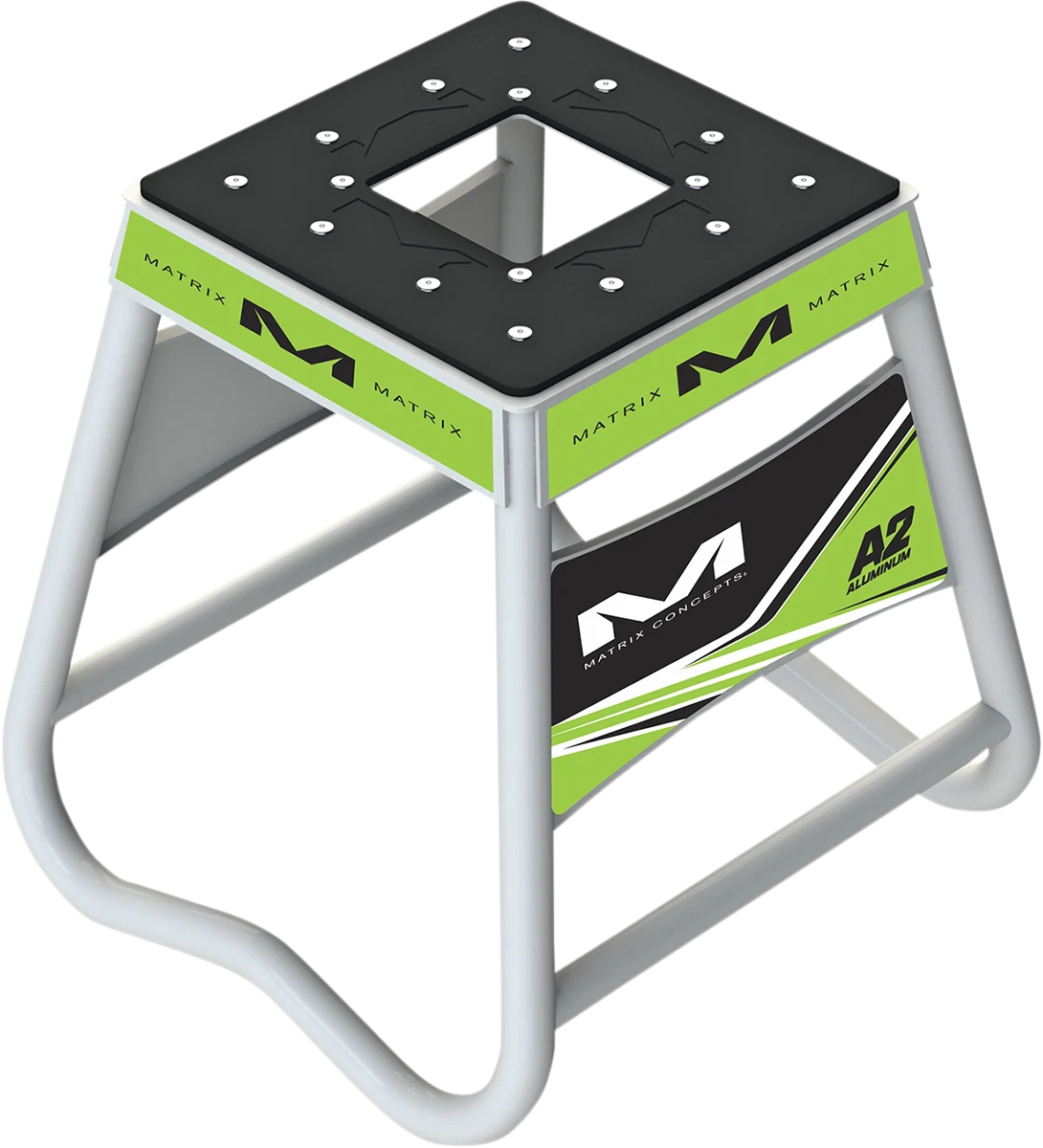 A2 Stand for Matrix Concepts A2 (105) - Aluminum - Green/White