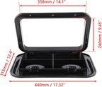 Rectangular Access Hatch for Marine Boat (17-1/4" x 12-3/8")