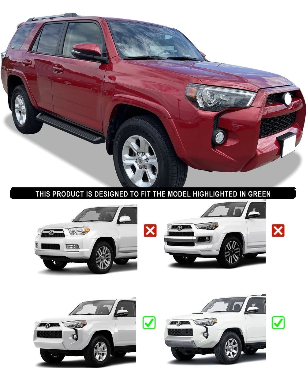 Running Boards for Toyota 4Runner SR5 (2014-2024) - Black Style