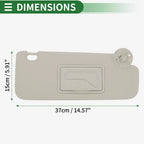 Right Sun Visor for Chevrolet Sonic (2012–2016) No. 95327507