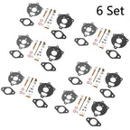 Set of 6 Carburetor Gasket Kit for Briggs & Stratton (394693, 291763, 295938)