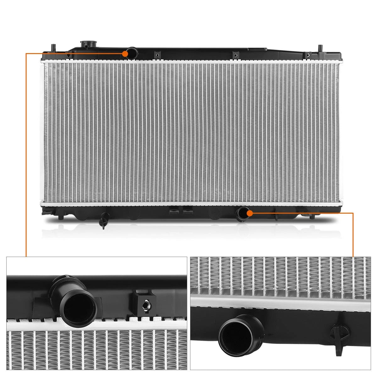 Aluminum Cooling Radiator DPI-13416 for Honda Fit EV (2013–2014)
