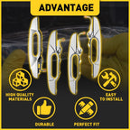 Set of 4 Chrome Door Handles for Chevrolet Avalanche (2007–2013)