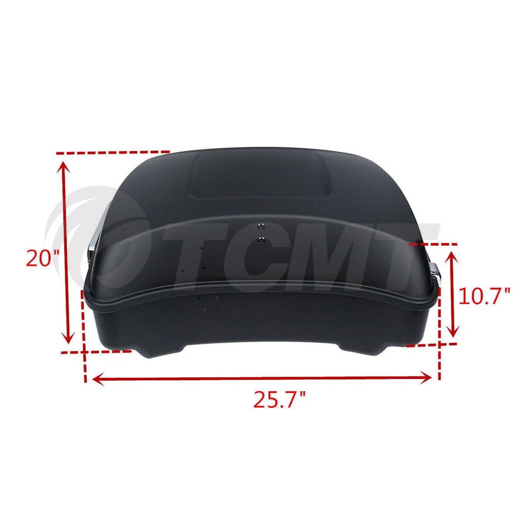 Chopped Trunk Pad Mount Rack for Harley Touring Road Glide (1997–2008)