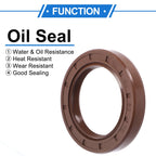 2X Oil Seal Rotary Shaft Seal FKM Rubber 42x62x10mm for Various Models