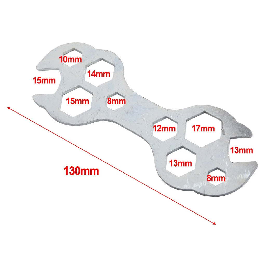 Multifunctional Bike Repair Tool Hex Key Spanner 8-17mm Sizes
