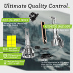 2X 9005 LED Headlight Bulbs for NOVSIGHT (30000LM, 6500K)
