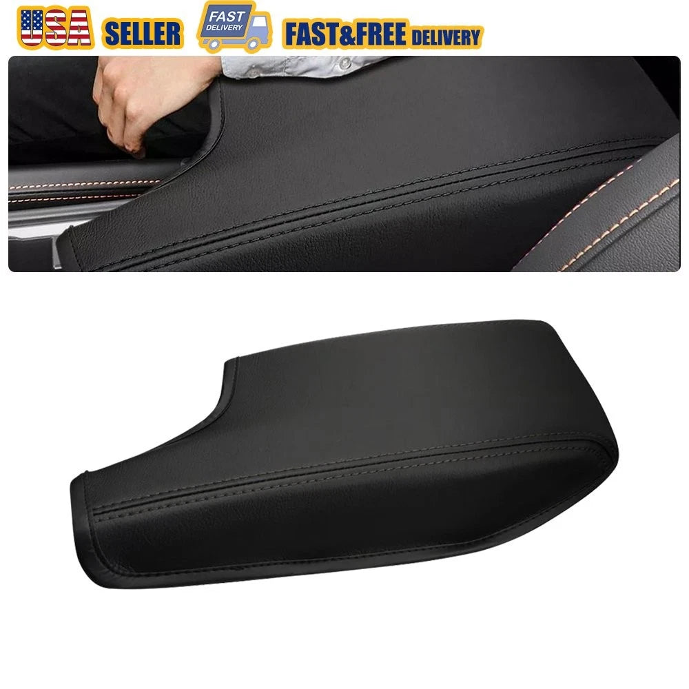 Center Console Lid Armrest Cover for Subaru Crosstrek Impreza (2017–2023) Black