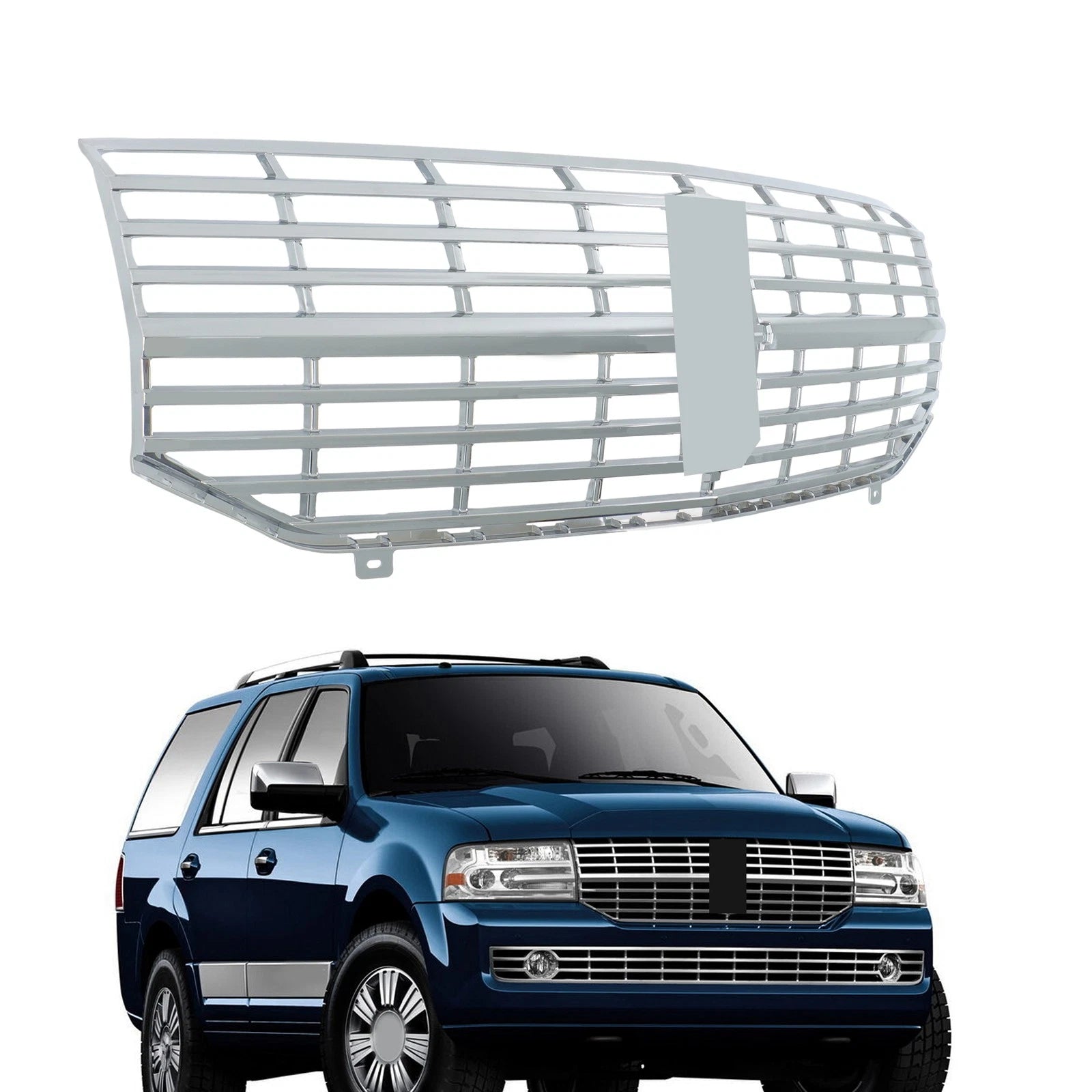 Front Chrome Replacement Grill for Lincoln Navigator (2007–2014) 7L7Z-8200-A