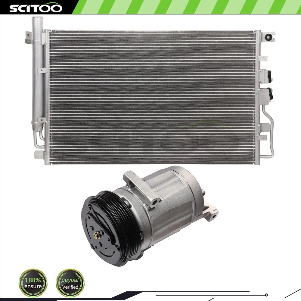 Condenser and Compressor for Chevrolet Equinox GMC Terrain (2010–2011)