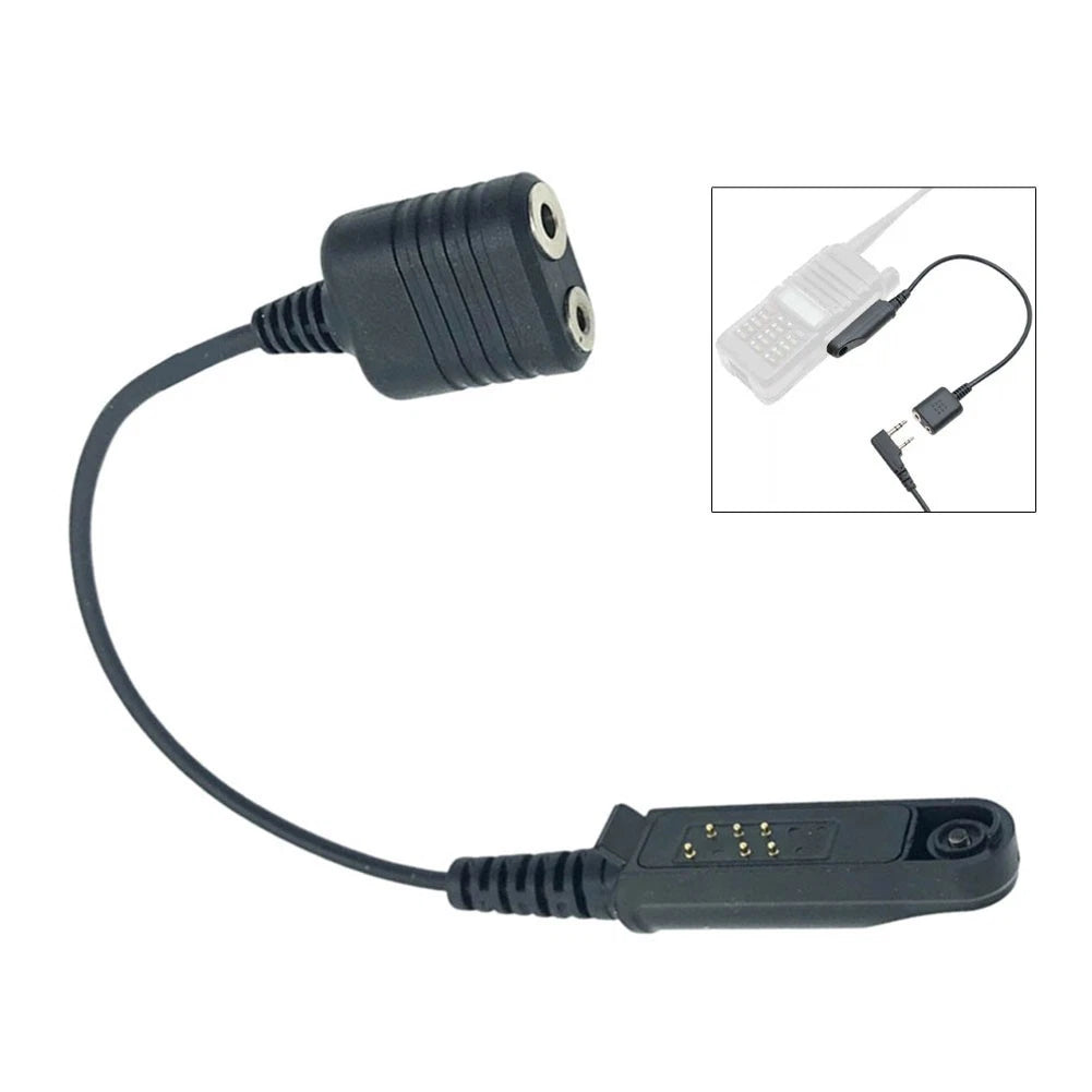 Audio Adapter Cable for UV-9R Plus (2-Pin Speaker Microphone)