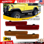 Set of 4 Side Turn Signal Lights for Jeep CJ5 CJ6 CJ7 CJ8 (1972–1986)