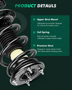 Set of 4 Front Strut Coil & Spring Rear Shock for Ford Flex (2010–2011)