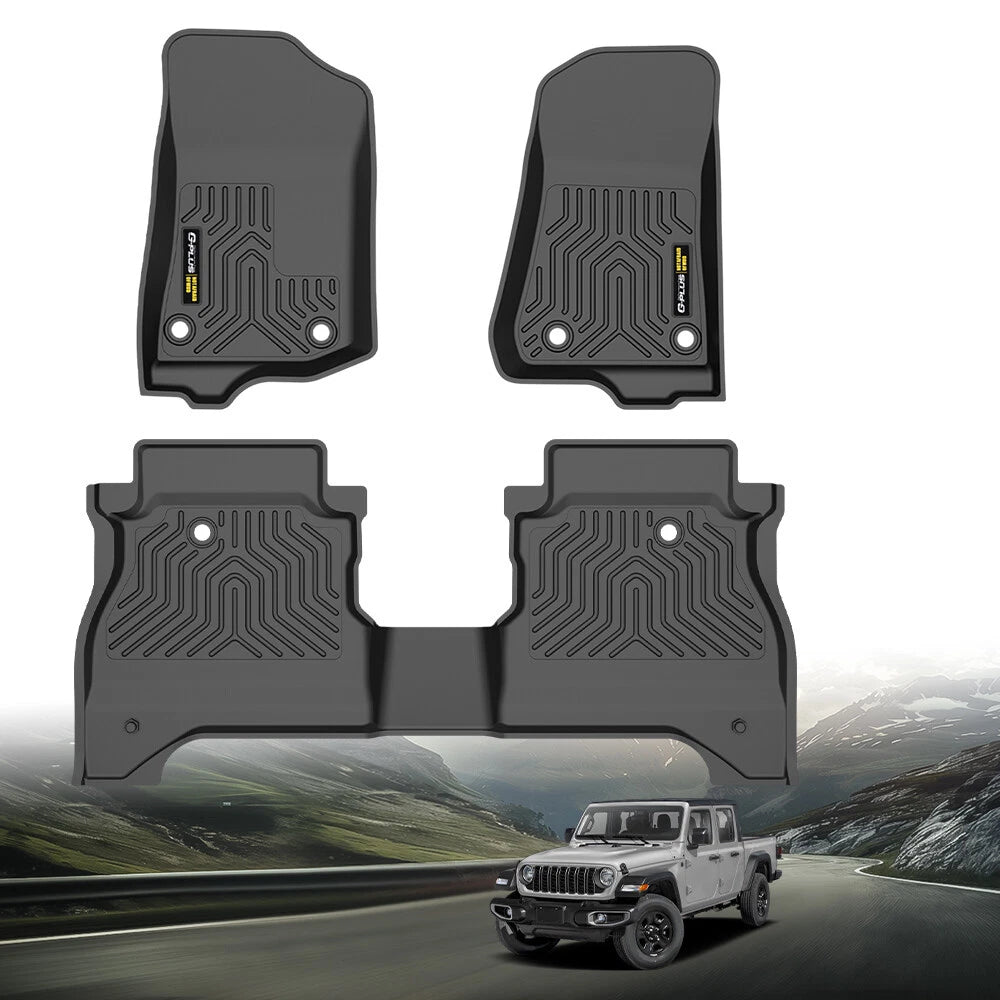 All Weather TPE Floor Mats for Jeep Gladiator (2020–2025)