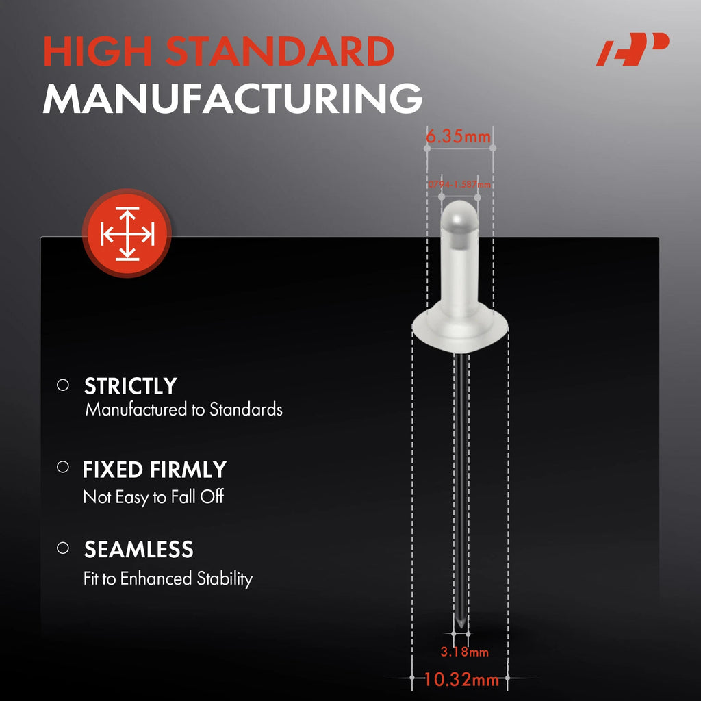 Windshield Molding Rivet Clips for Toyota (0.79-1.59 mm)