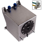 2.5 Gallon Fuel Cell Gas Tank for Universal (Drifting) - Aluminum Silver