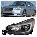 Halogen Headlight Left Side for Subaru Legacy Outback (2018–2019) Black Housing