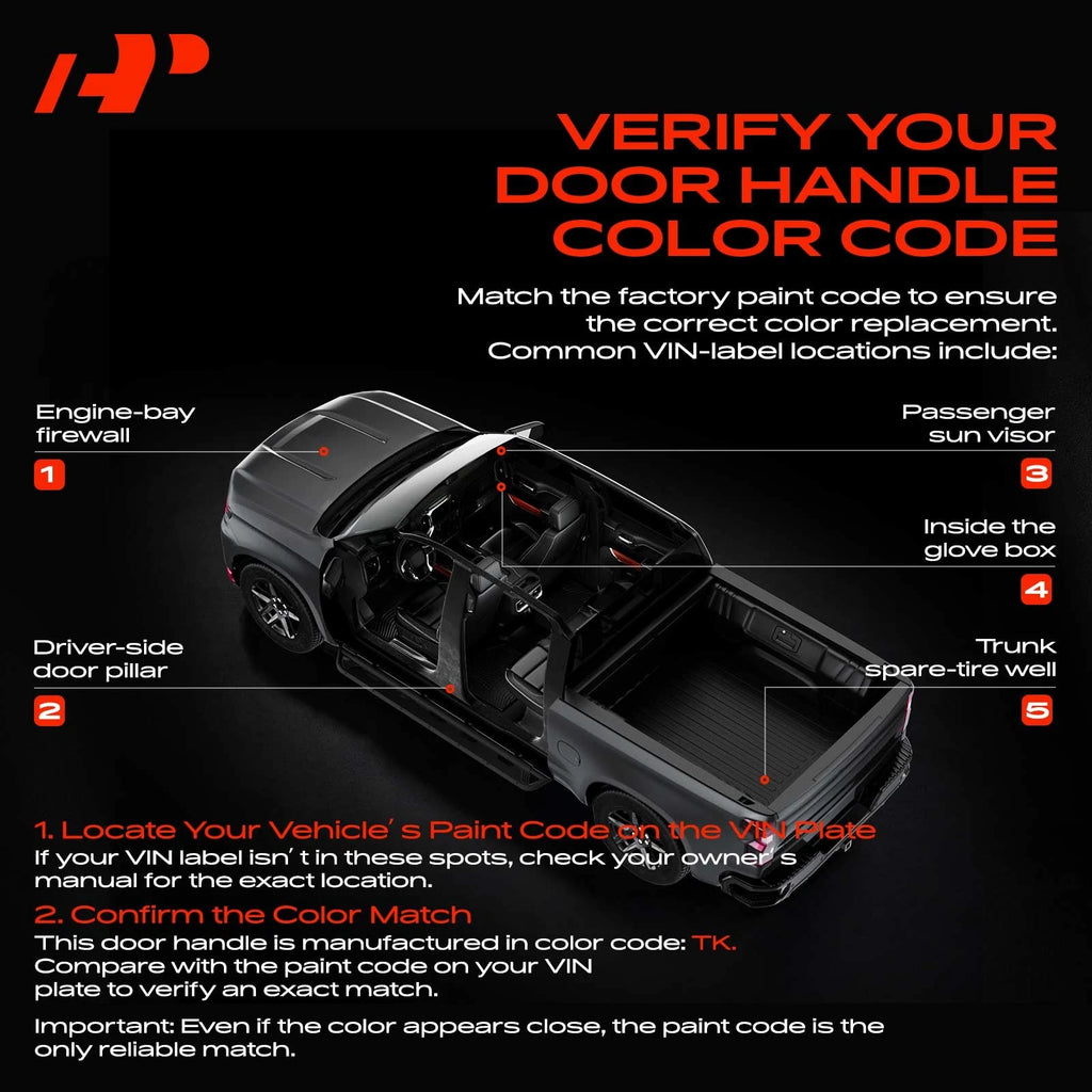 Rear Driver Exterior Door Handle for Ford Explorer, Dodge Ram 1500/2500