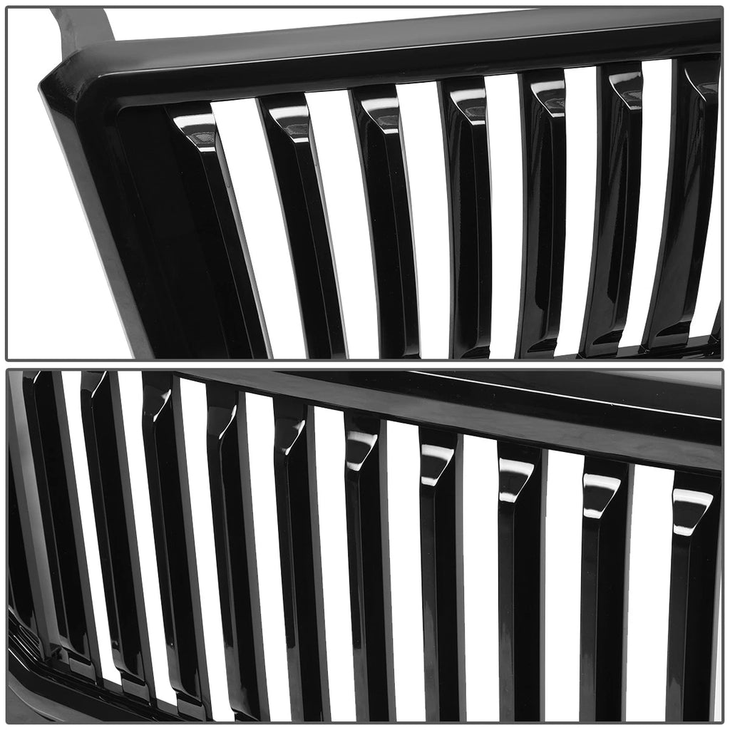 Front Bumper Upper Grille for Ford F150 (2004–2008) Badgeless Fence Style