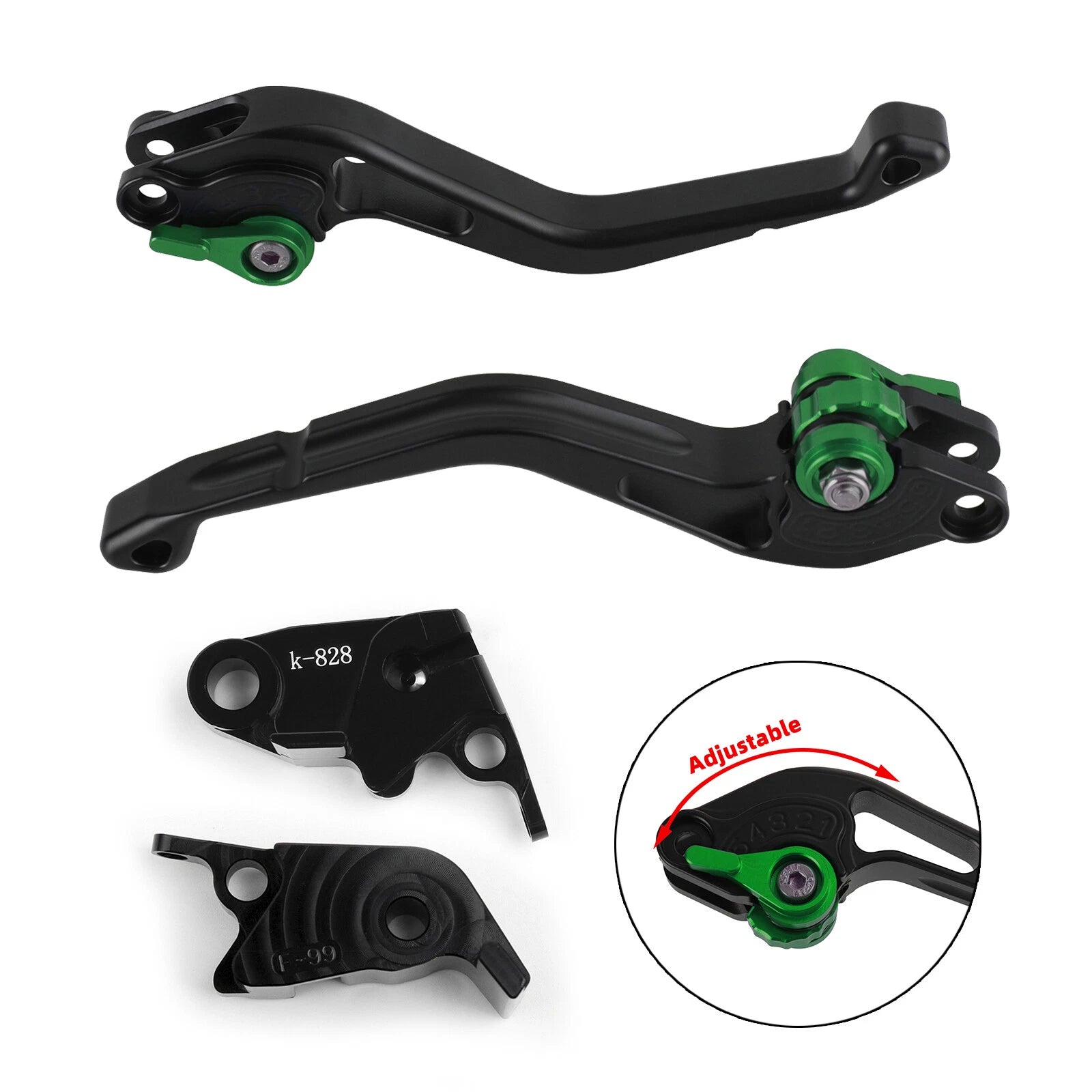Short Clutch Brake Lever for Kawasaki ZX10R/RR/KRT (2016–2017) T9