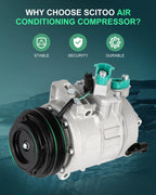 A/C Compressor for Ford Edge (2015–2018), Fusion (2013–2020), Lincoln MKZ (2013–2019)