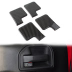 Set of 4 Interior Door Handle Bowl Cover Trim for Jeep Wrangler JK (2011–2017)
