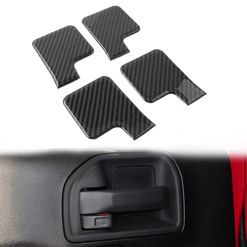 Set of 4 Interior Door Handle Bowl Cover Trim for Jeep Wrangler JK (2011–2017)