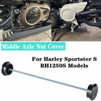 Aluminum Middle Axle Nut Covers for Harley Sportster S 1250 RH1250S (2021-24)