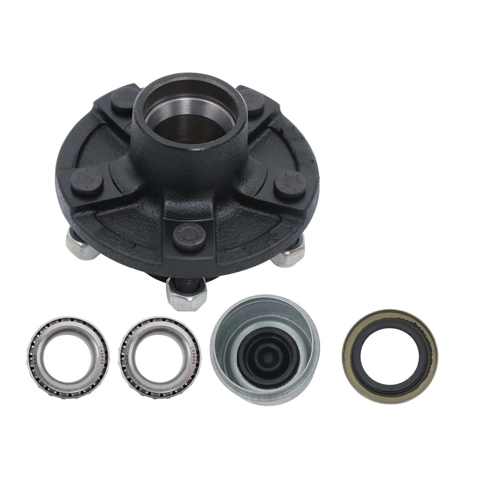 Spindle with Trailer Bearing Kit for Trailer (2000 lbs, 5 on 4.5)
