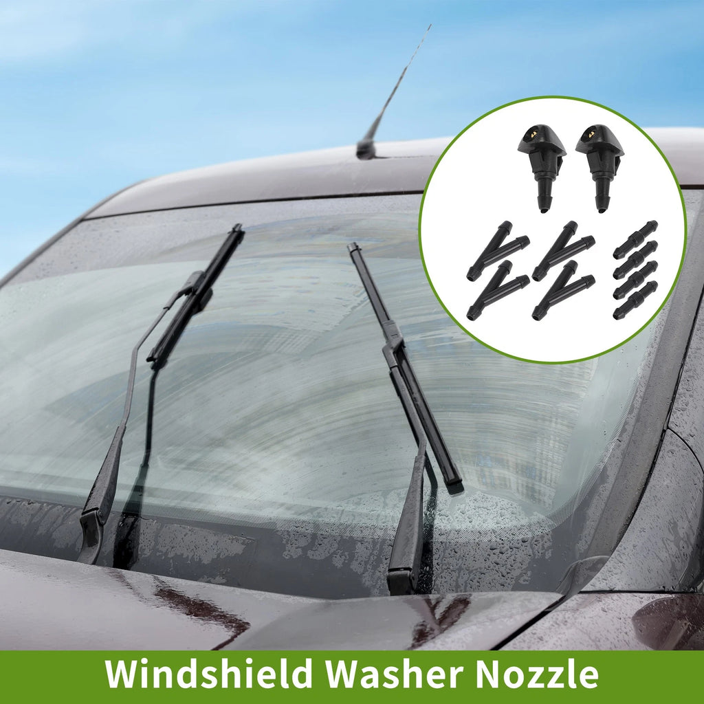 Windshield Washer Nozzle with Hose Connector for Honda 