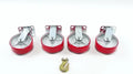 Set of 4 Heavy Duty Polyurethane Casters Wheels 6"