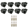 Set of 8 NGK COP Ignition Coils & Iridium IX Spark Plugs for Silverado Sierra 1500 (2007–2013)