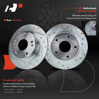 Drilled Rotors & Ceramic Brake Pads Set for Honda Accord