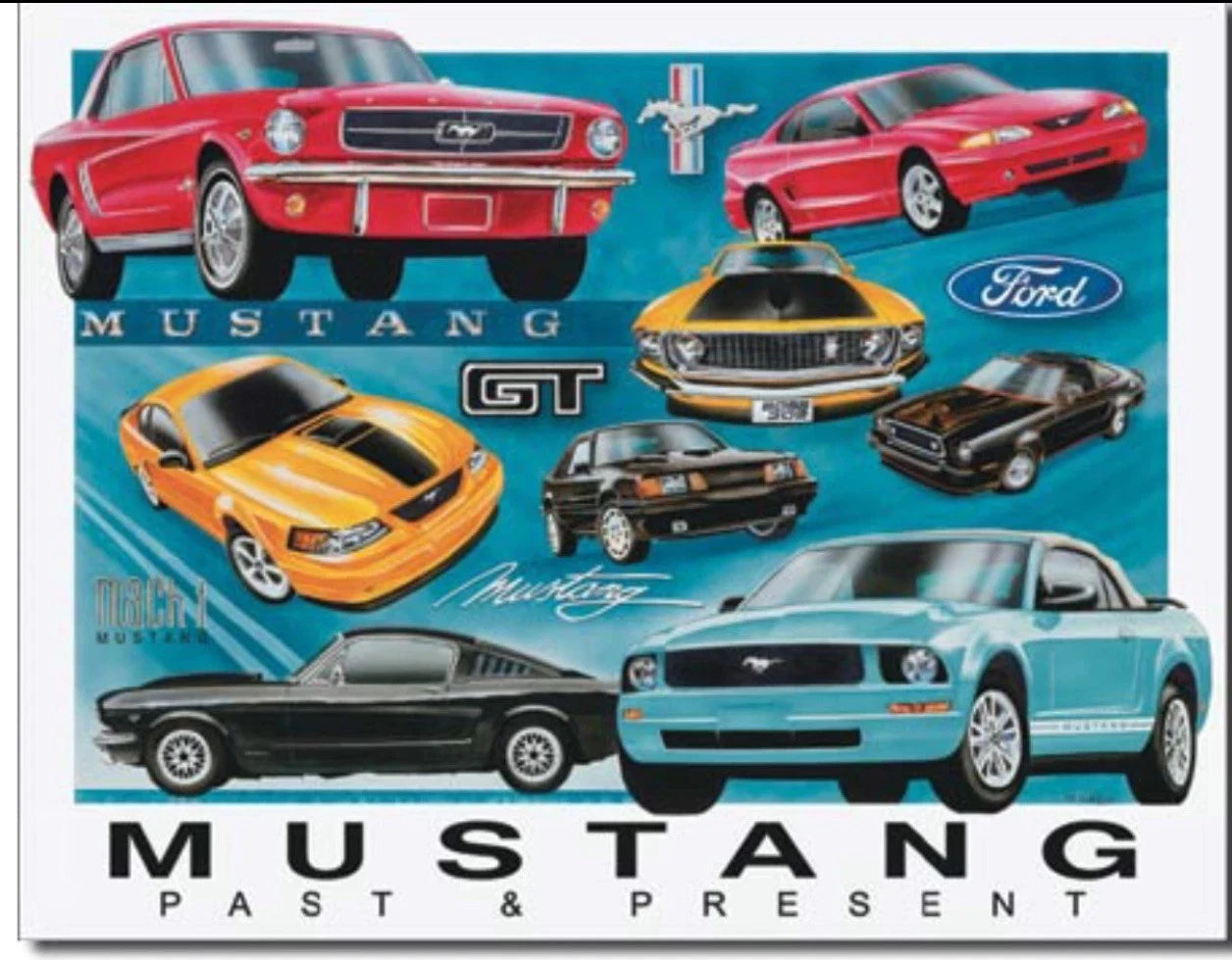 Ford Mustang Wall Decor Metal Tin Sign (#1272)