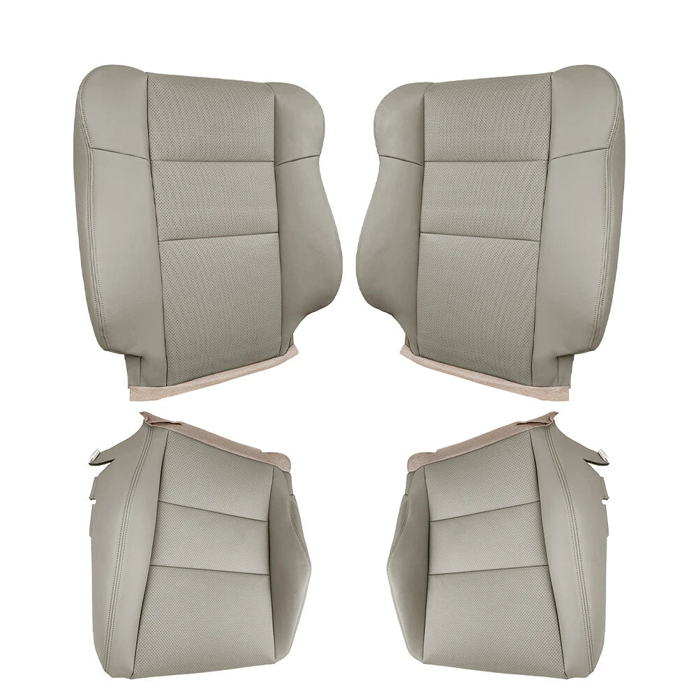 Leather Cover Set for Acura RDX (2007-2012) Gray Perforated Front Seats