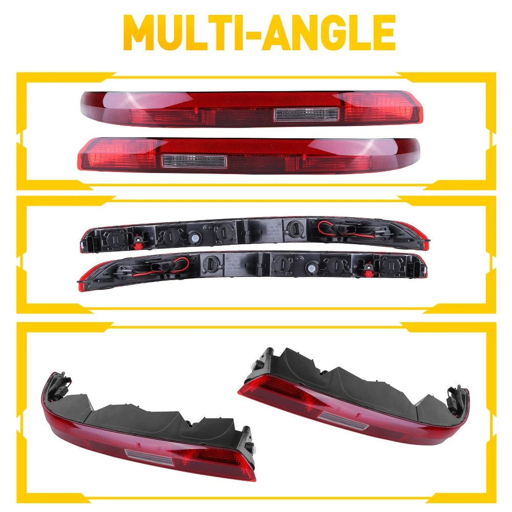 2X Red Lens Rear Side Bumper Brake Tail Light for Audi Q7 (2016-2020)