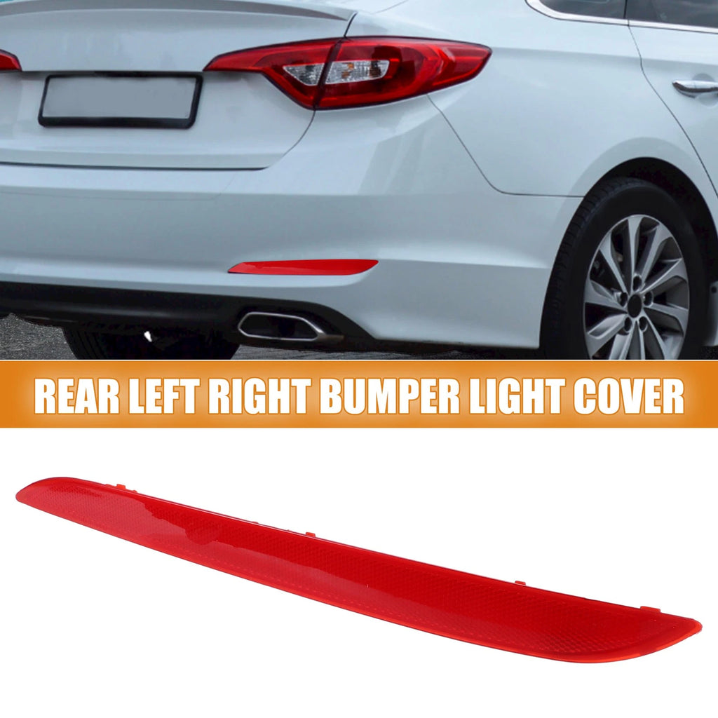 1 Pair Rear Bumper Reflector Light Cover for Hyundai Sonata (2011–2014) 92405-C1000 Red