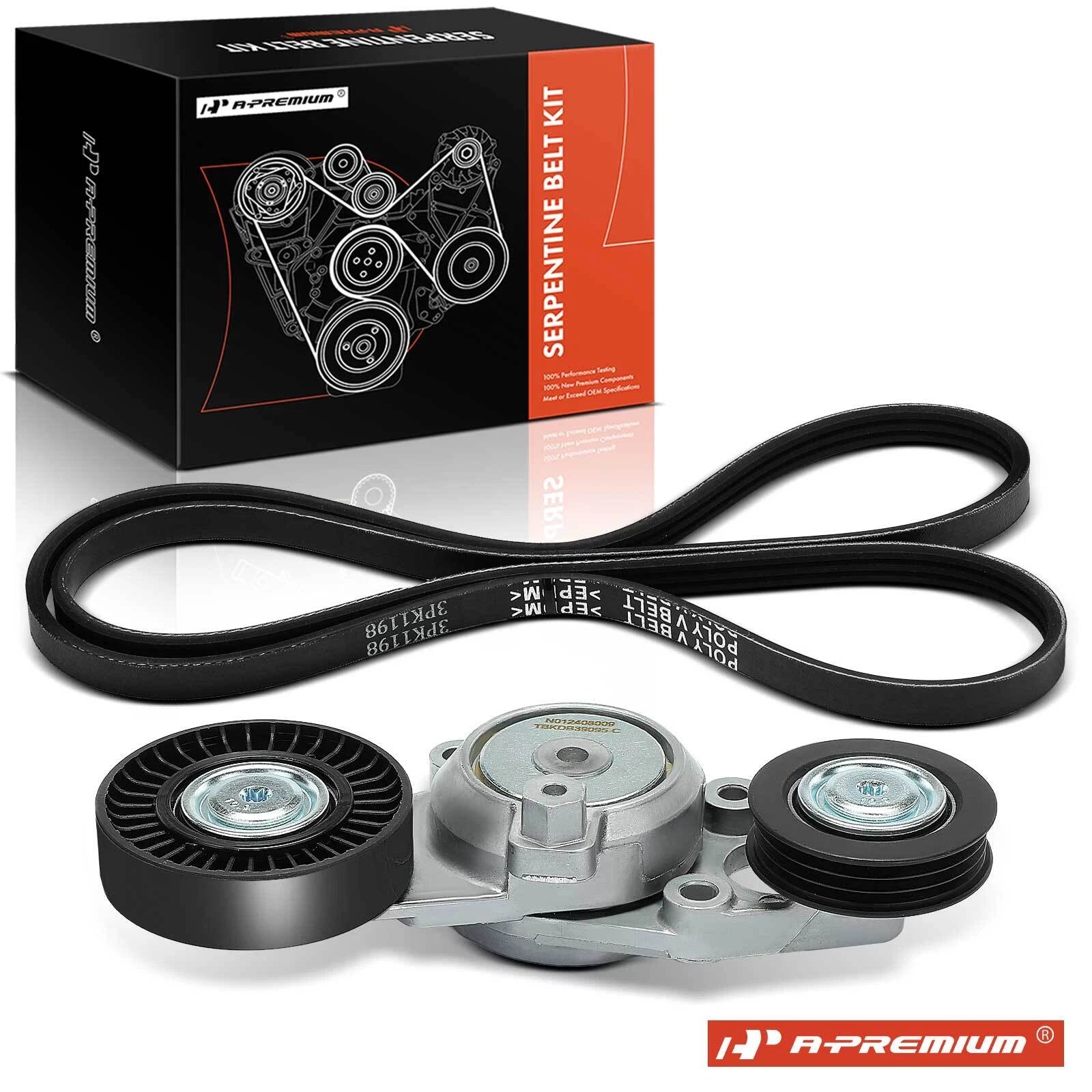 Serpentine Belt Drive Component Kit for Toyota Camry (2010-2011) 2.5L