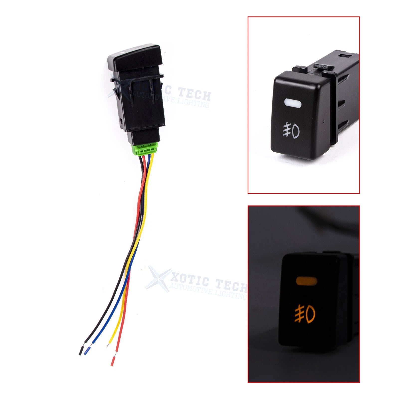 OE Fit 4-Pole 12V Push Button Switch with LED For Isuzu MU-X D-Max (2014–2022)