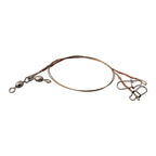 2pcs Stainless Steel Fishing Line Leaders with Snap & Swivel for