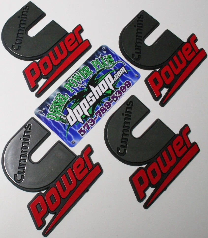 Set of 4 Cummins Emblem Decals for Kenworth, Peterbilt, Volvo, Ford