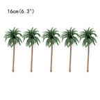 15Pcs Coconut Palm Trees for Garden Park Railroad Landscape